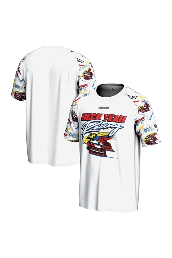 Youth ProSphere White NASCAR Merchandise Heck Yeah Racing T-Shirt