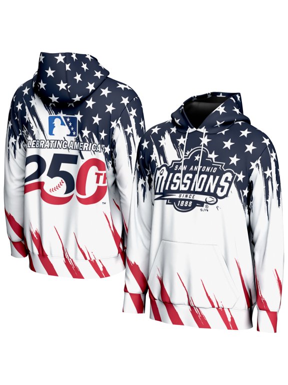 Youth ProSphere White San Antonio Missions Lightweight 250 Americana Hoodie