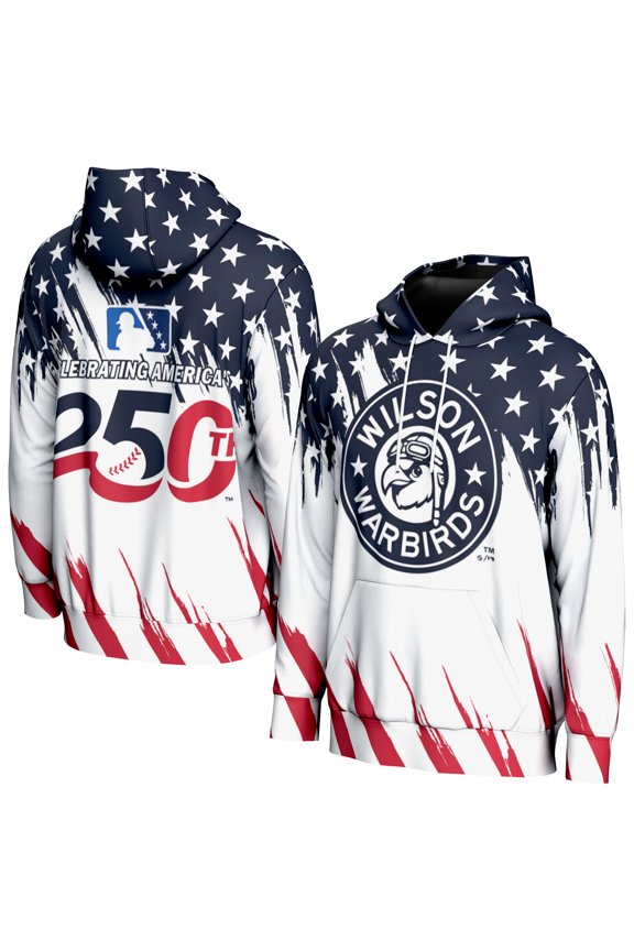 Youth ProSphere White Wilson Warbirds Lightweight 250 Americana Hoodie