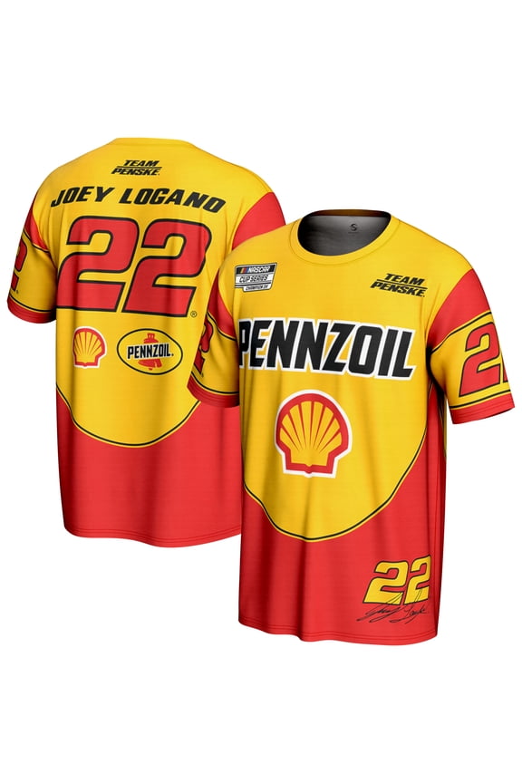 Youth ProSphere Yellow Joey Logano Pennzoil T-Shirt