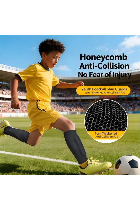 Youth Protective Knee Socks With Advanced Honeycomb Technology For Athletic Training And Sports Games Lightweight Breathable Calf Compression Guards