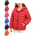 thumbnail image 1 of Youth Puffer Jacket for Boys and Girls Hooded Long Sleeve Zip Front Warm Outdoor Coat, 1 of 9