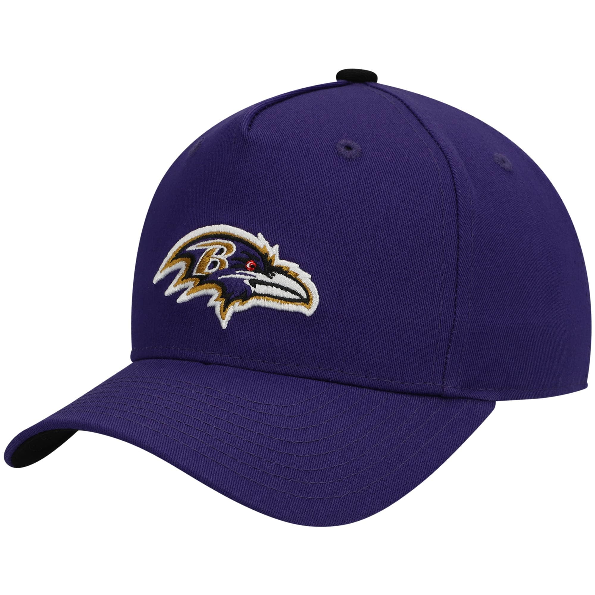 Youth Purple Baltimore Ravens Pre Curved Snapback Hat OSFA