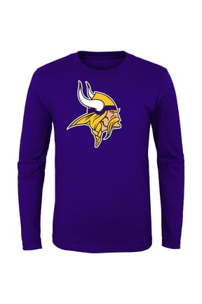 Youth Purple Minnesota Vikings Primary Logo Long Sleeve T-Shirt