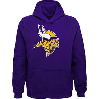 NFL Team Apparel Little Girls' Minnesota Vikings Prime Pink Hoodie