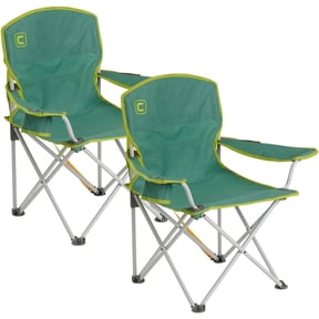 CORE Youth Camping & Tailgate Quad Chair, 2 pack, Green