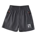 thumbnail image 1 of Youth Quick Dry Athletic Shorts Lightweight Breathable Elastic Zipper Pockets Running Soccer Gym Workout Shorts 6-14 Years, 1 of 6