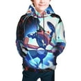 thumbnail image 1 of Youth Rare Greninja Hoodies 3D Print Pullover Hooded Sweatshirt With Pocket For Boys Girls Teen Medium, 1 of 8