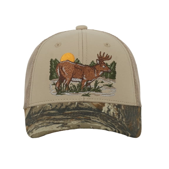 Youth Realtree Advantage Classic Camo Hunting Cap Structured Snapback, One Size