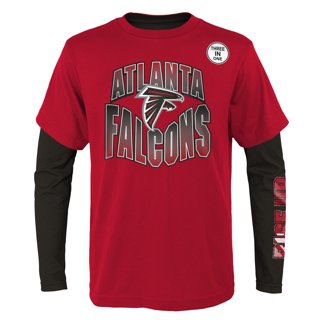 Refried Apparel Men's Black Atlanta Falcons Angle Long Sleeve T-Shirt - Black