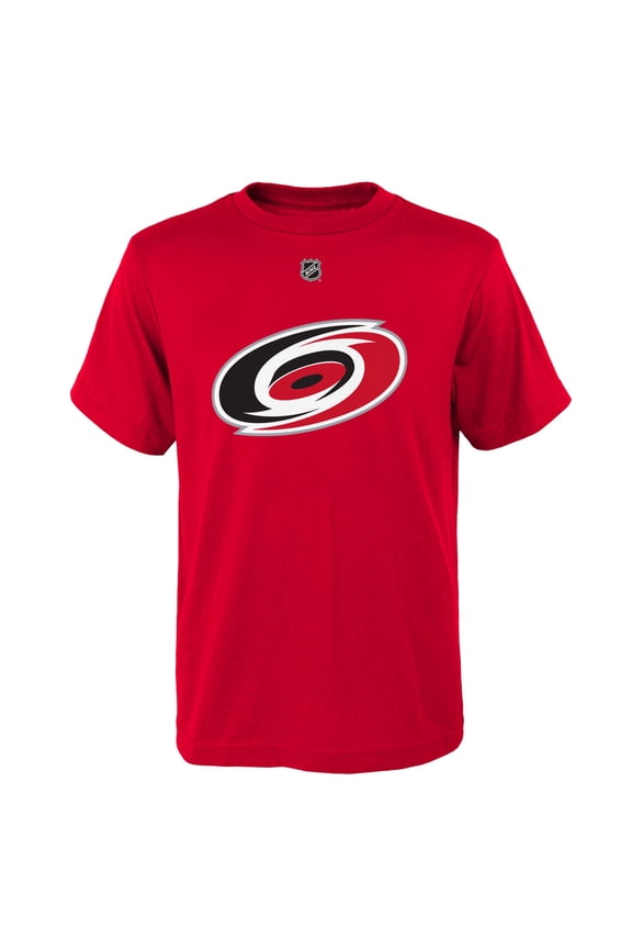 Youth Red Carolina Hurricanes Primary Logo T-Shirt