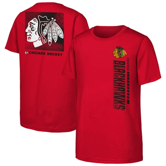 Youth  Red Chicago Blackhawks Atmosphere T-Shirt