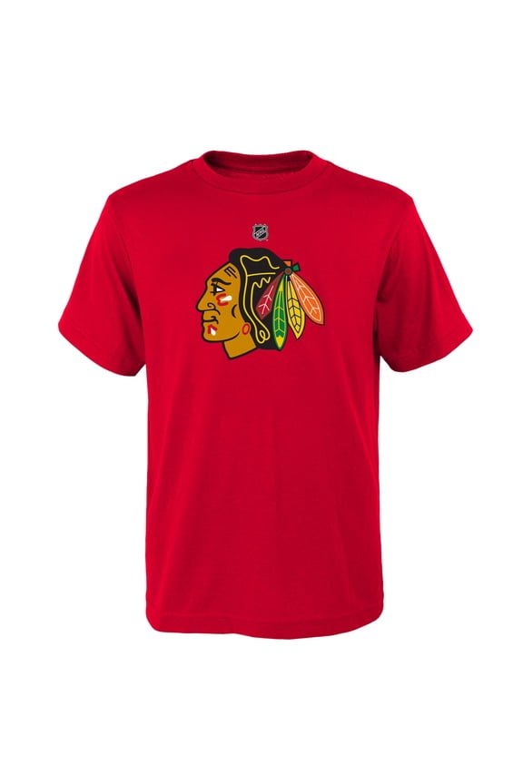 Youth Red Chicago Blackhawks Primary Logo T-Shirt