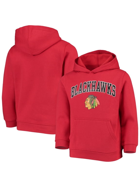 Youth Red Chicago Blackhawks Pullover Hoodie