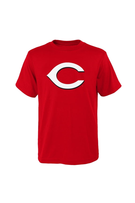Youth Red Cincinnati Reds Logo Primary Team T-Shirt