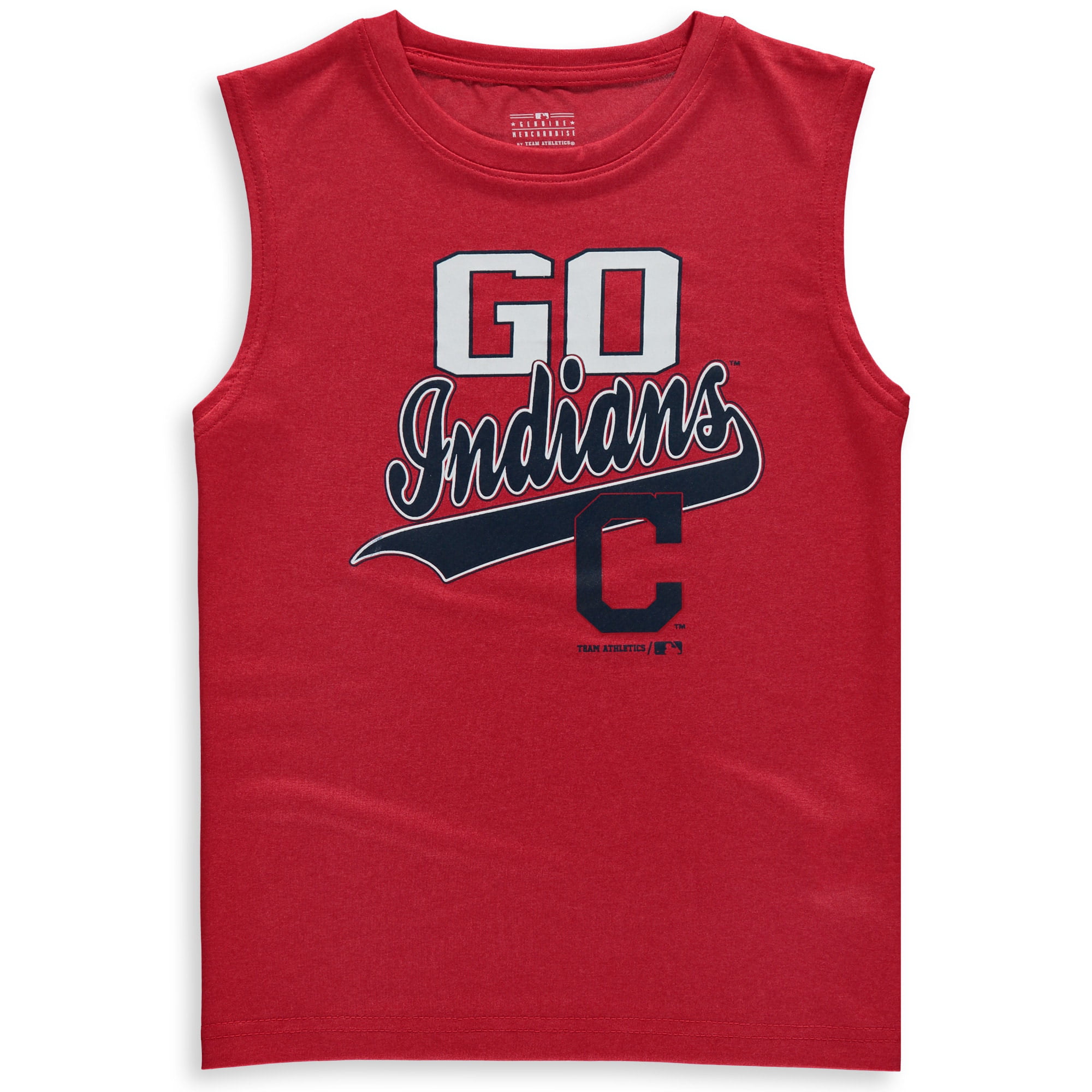 Youth Red Cleveland Indians Fashion Alternate Jersey Tank Top