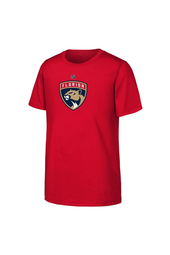 Youth Outerstuff Red Florida Panthers Primary Logo T-Shirt