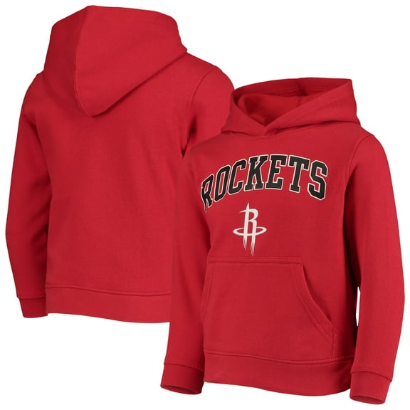 Youth Red Houston Rockets Team Pullover Hoodie