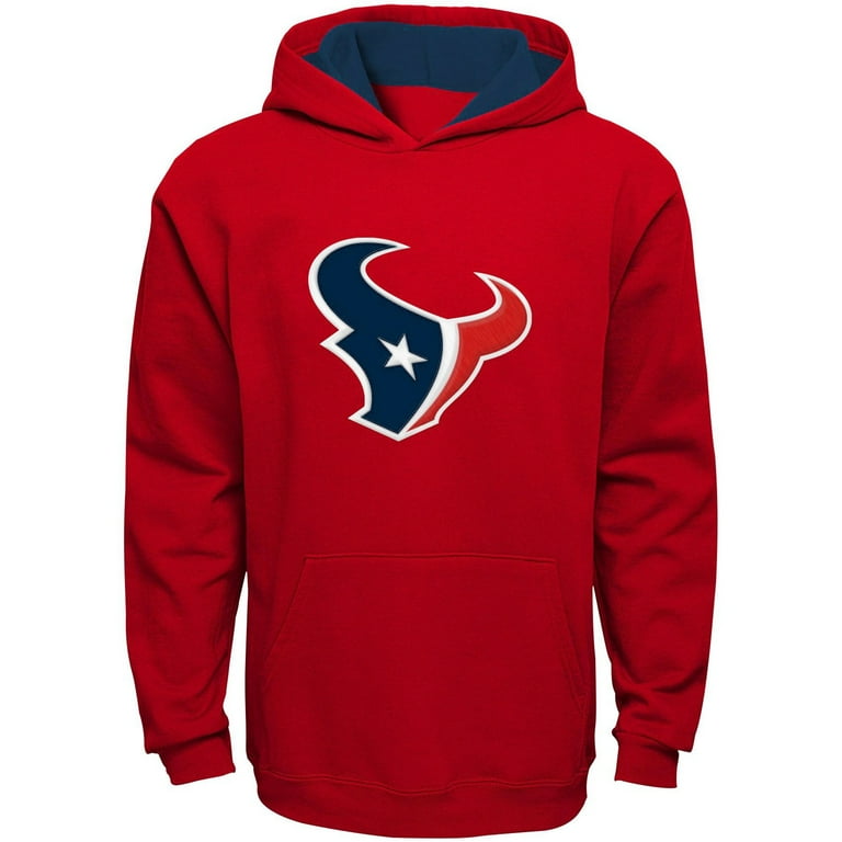 Youth Red Houston Texans Fan Gear Prime Pullover Hoodie Walmart