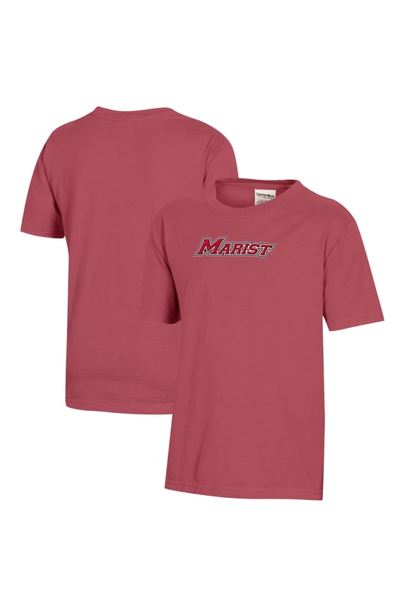Youth  Red Marist Red Foxes Logo Comfort Wash T-Shirt