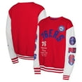 thumbnail image 1 of Youth Red Philadelphia 76ers Star Treatment Pullover Sweatshirt, 1 of 3