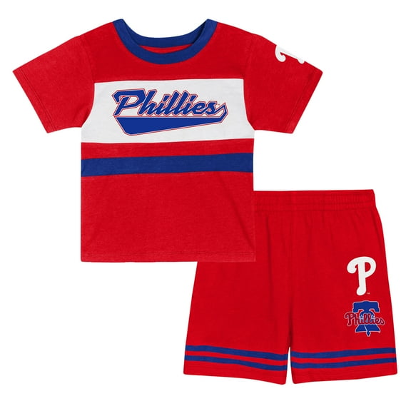 Youth  Red Philadelphia Phillies Bonus Balls T-Shirt & Shorts Set