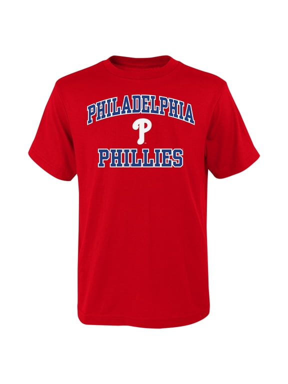Youth Red Philadelphia Phillies Heart & Soul T-Shirt