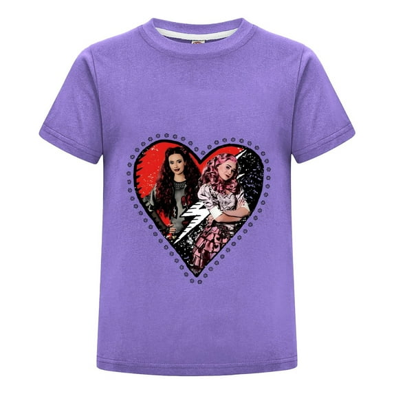 Youth Red Princess T-Shirt – Descendants 4 Movie Character Tee for Kids
