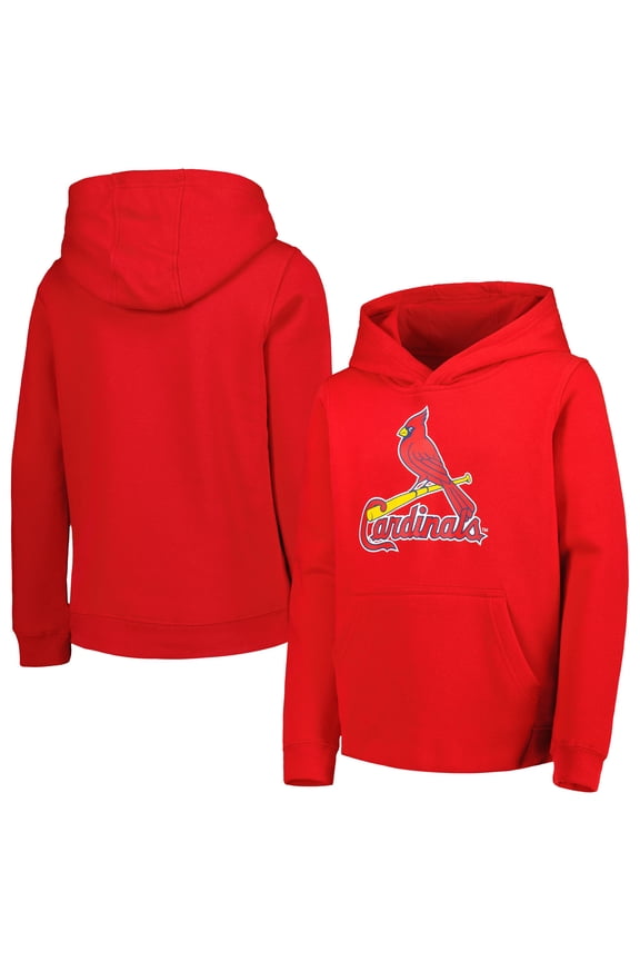 Youth Red St. Louis Cardinals Team Primary Logo Pullover Hoodie