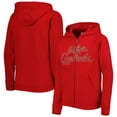 thumbnail image 1 of Youth Red St. Louis Cardinals Wordmark Full-Zip Fleece Hoodie, 1 of 3