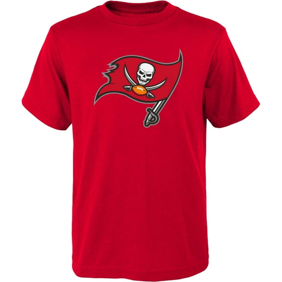 Youth Outerstuff Red Tampa Bay Buccaneers Primary Logo T-Shirt