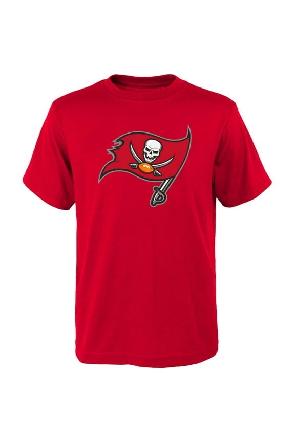 Youth Outerstuff Red Tampa Bay Buccaneers Primary Logo T-Shirt