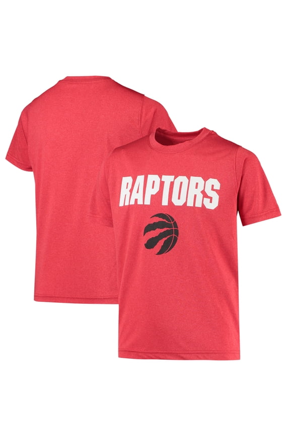 Youth Red Toronto Raptors Team & Logo T-Shirt