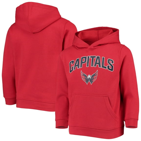 Youth Red Washington Capitals Pullover Hoodie