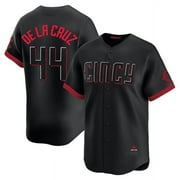 Youth Reds Baseball Team El_ly_De_La_Cruz#44 Jersey_s Fans Gift Tee Classic Sports Short Sleeved Tops Embroidered Button-down Breathable Shirt