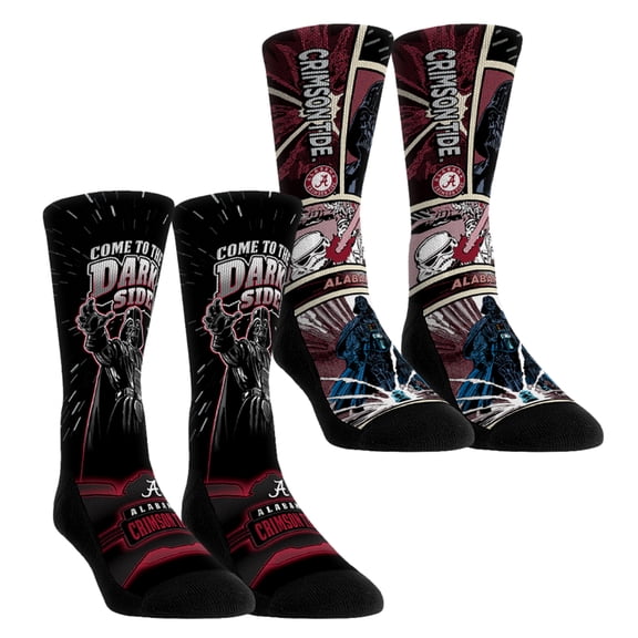 Youth Rock Em Socks Alabama Crimson Tide Star Wars Empire Two-Pack Crew Socks Set