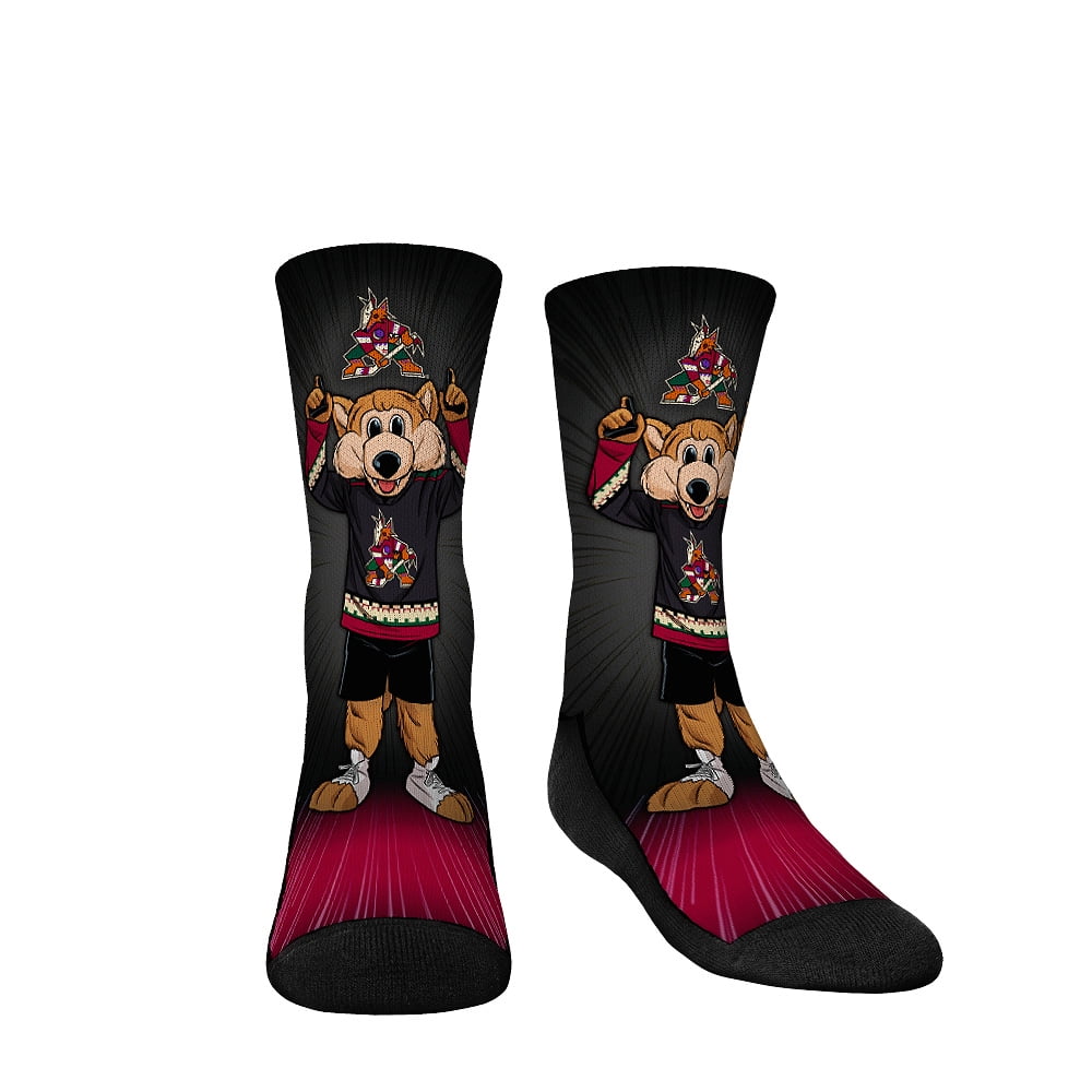 Youth Rock Em Socks Arizona Coyotes Mascot Pump Up Crew Socks