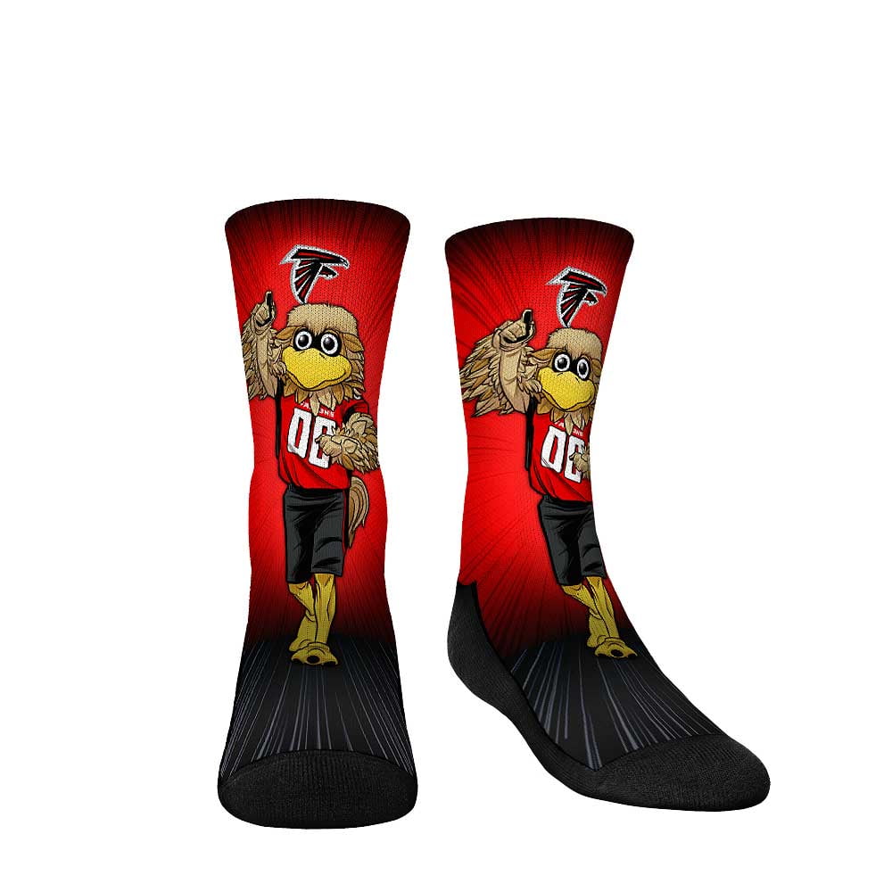 Youth Rock Em Socks Atlanta Falcons Mascot Pump Up Crew Socks - Walmart.com