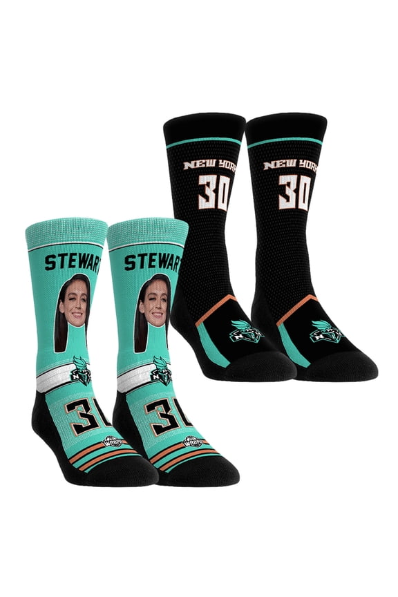 Youth Rock Em Socks Breanna Stewart New York Liberty Pro-Player Two-Pack Crew Socks Set