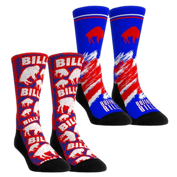 Youth Rock Em Socks Buffalo Bills Throwback Two-Pack Crew Socks Set