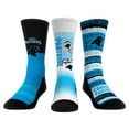 thumbnail image 1 of Youth Rock Em Socks Carolina Panthers Throwback Three-Pack Crew Sock Set, 1 of 3
