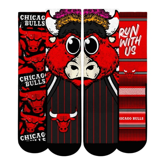 Youth Rock Em Socks Chicago Bulls Fan Favorites Three-Pack Crew Socks Set