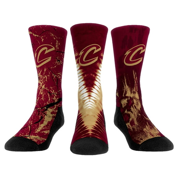 Youth Rock Em Socks Cleveland Cavaliers Three-Pack Crew Socks Set