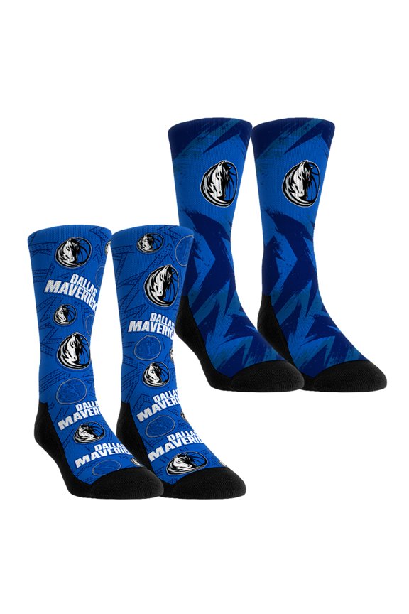Youth Rock Em Socks Dallas Mavericks Game Day 2-Pack Crew Socks