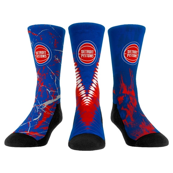 Youth Rock Em Socks Detroit Pistons Three-Pack Crew Socks Set