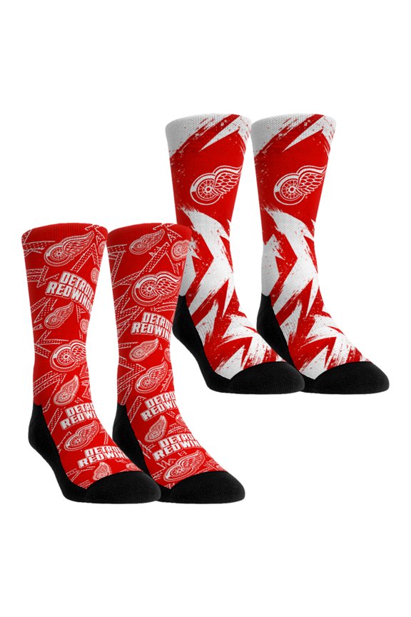 Youth Rock Em Socks Detroit Red Wings Game Day Two-Pack Crew Socks