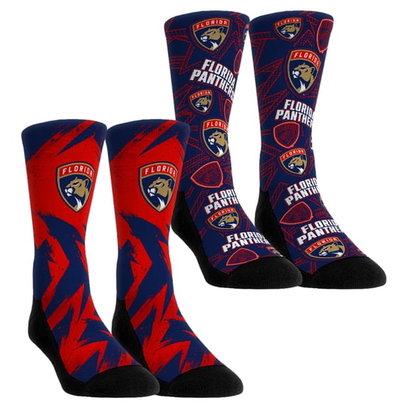 Youth Rock Em Socks Florida Panthers Game Day Two-Pack Crew Socks