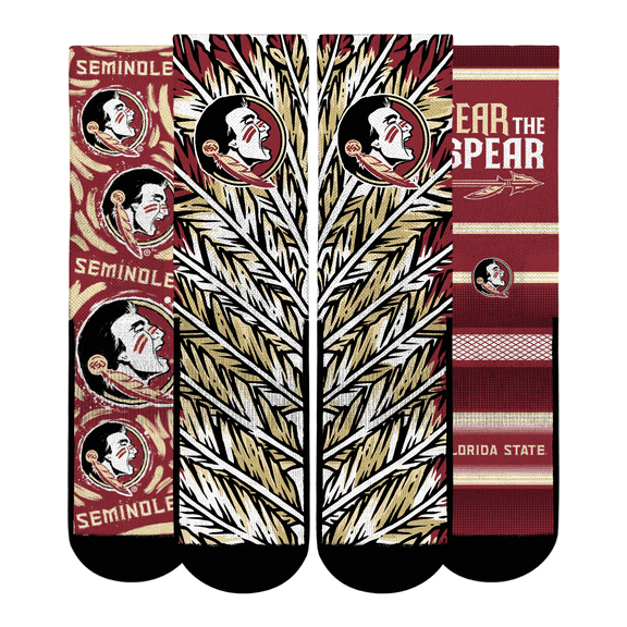 Youth Rock Em Socks Florida State Seminoles Fan Favorite Three-Pack Crew Sock Set