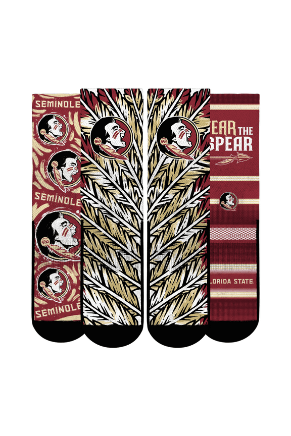 Youth Rock Em Socks Florida State Seminoles Fan Favorite Three-Pack Crew Sock Set