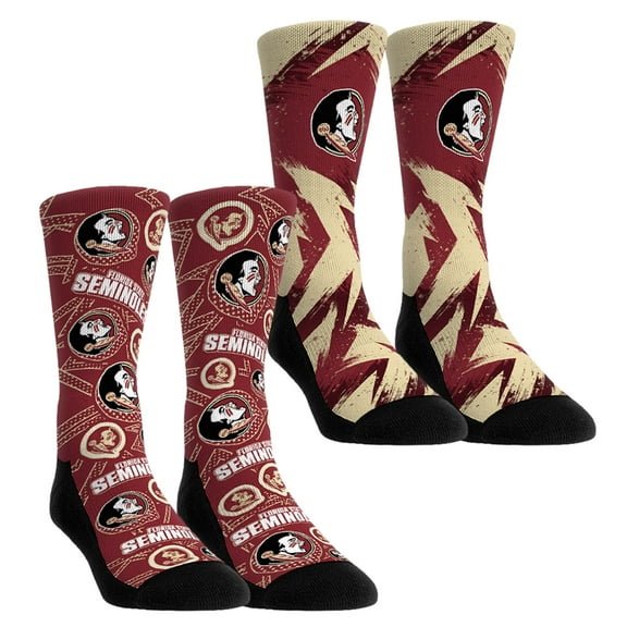 Youth Rock Em Socks  Florida State Seminoles Game Day Two-Pack Crew Socks Set
